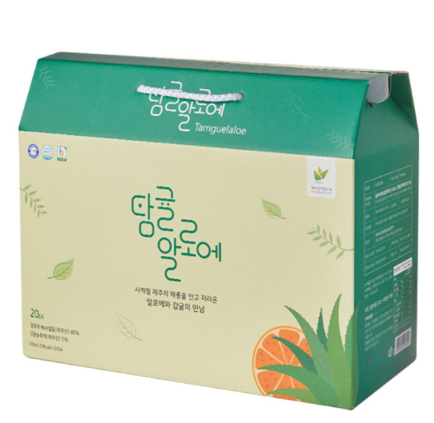 [JEJU] Samda Aloe organic Tamgul Aloe Juice 100ml x 20 Packs